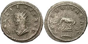 1 Antoninien Empire romain (27BC-395) Argent/Cuivre Gallien (218-268)
