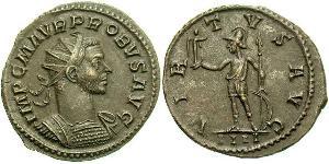 1 Antoninien Empire romain (27BC-395) Argent/Cuivre Probus (232-282)