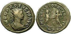 1 Antoninien Empire romain (27BC-395) Argent/Cuivre Probus (232-282)