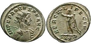 1 Antoninien Empire romain (27BC-395) Argent/Cuivre Probus (232-282)