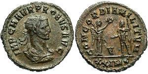 1 Antoninien Empire romain (27BC-395) Argent/Cuivre Probus (232-282)