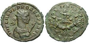 1 Antoninien Empire romain (27BC-395) Argent/Cuivre Probus (232-282)