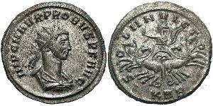 1 Antoninien Empire romain (27BC-395) Argent/Cuivre Probus (232-282)