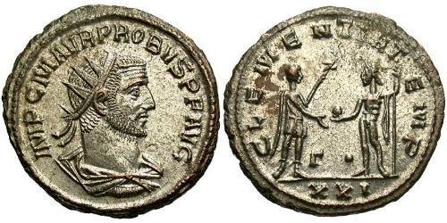 1 Antoninien Empire romain (27BC-395) Argent/Cuivre Probus (232-282)