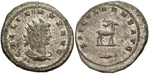 1 Antoninien Empire romain (27BC-395) Argent/Cuivre Gallien (218-268)