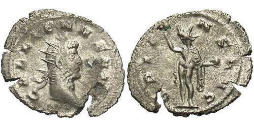 1 Antoninien Empire romain (27BC-395) Argent/Cuivre Gallien (218-268)