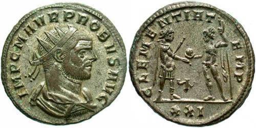 1 Antoninien Empire romain (27BC-395) Argent/Cuivre Probus (232-282)