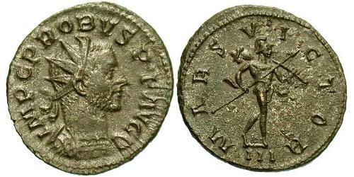 1 Antoninien Empire romain (27BC-395) Argent/Cuivre Probus (232-282)