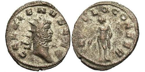 1 Antoninien Empire romain (27BC-395) Argent/Cuivre Gallien (218-268)