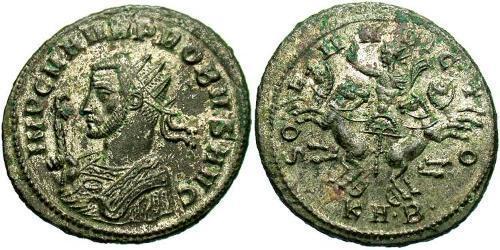 1 Antoninien Empire romain (27BC-395) Argent/Cuivre Probus (232-282)