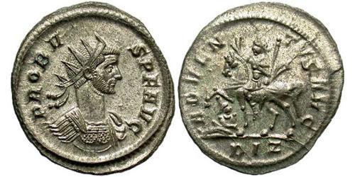1 Antoninien Empire romain (27BC-395) Argent/Cuivre Probus (232-282)