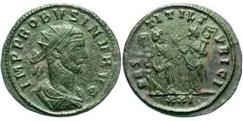1 Antoninien Empire romain (27BC-395) Argent/Cuivre Probus (232-282)
