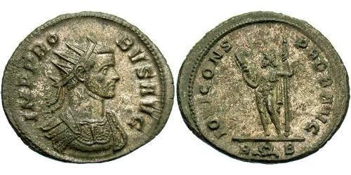 1 Antoninien Empire romain (27BC-395) Argent/Cuivre Probus (232-282)