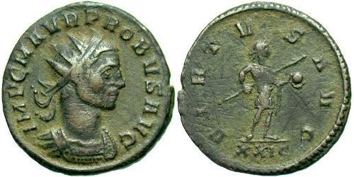 1 Antoninien Empire romain (27BC-395) Argent/Cuivre Probus (232-282)