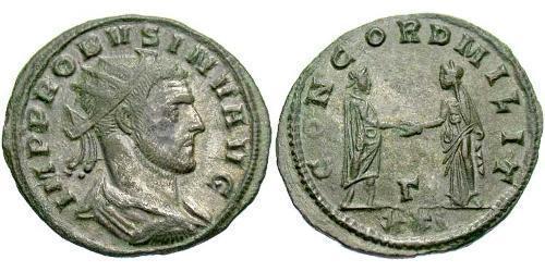 1 Antoninien Empire romain (27BC-395) Argent/Cuivre Probus (232-282)