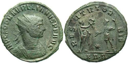 1 Antoninien Empire romain (27BC-395) Argent/Cuivre Aurélien (215-275)