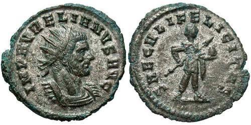1 Antoninien Empire romain (27BC-395) Argent/Cuivre Aurélien (215-275)