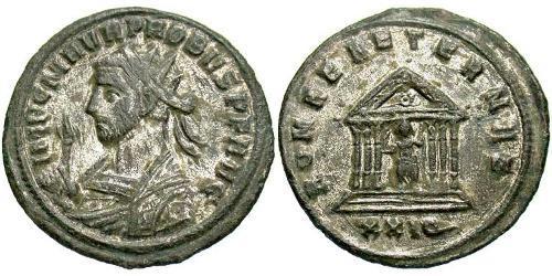 1 Antoninien Empire romain (27BC-395) Argent/Cuivre Probus (232-282)