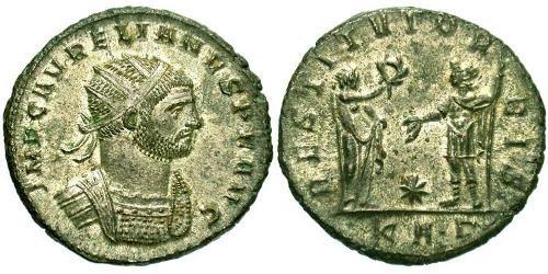 1 Antoninien Empire romain (27BC-395) Argent/Cuivre Aurélien (215-275)