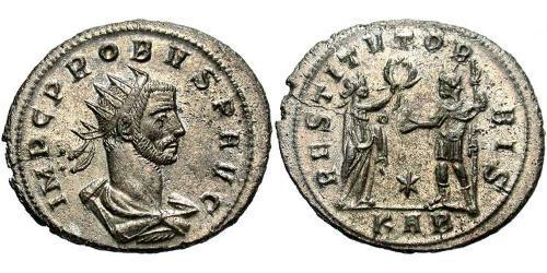 1 Antoninien Empire romain (27BC-395) Argent/Cuivre Probus (232-282)