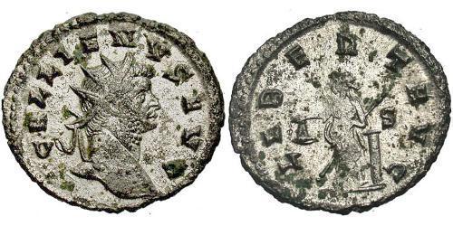 1 Antoninien Empire romain (27BC-395) Argent/Cuivre Gallien (218-268)