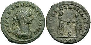 1 Antoninien Empire romain (27BC-395) Bronze Aurélien (215-275)