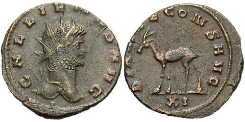 1 Antoninien Empire romain (27BC-395) Bronze Gallien (218-268)