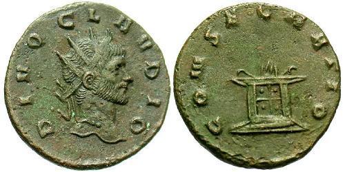 1 Antoninien Empire romain (27BC-395)  Claude II  (213-270)