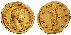 1 Argenteus Empire romain (27BC-395) Or Gallien (218-268)