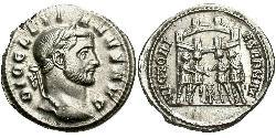 1 Argenteus Imperio romano (27BC-395) Plata Diocleciano (244-311)
