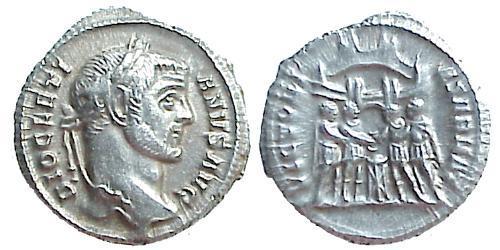 1 Argenteus Roman Empire (27BC-395) Silver Diocletian (244-311)