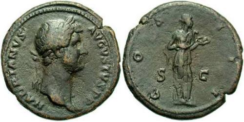 1 As Imperio romano (27BC-395) Bronce Adriano  (76 - 138) 