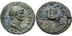 1 As Roman Empire (27BC-395) Bronze Domitian  (51-96)