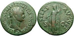 1 As Römische Kaiserzeit (27BC-395) Bronze Domitian  (51-96)
