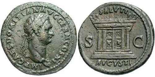 1 As Römische Kaiserzeit (27BC-395) Bronze Domitian  (51-96)