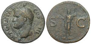 1 As Empire romain (27BC-395) Cuivre Marcus Vipsanius Agrippa (63 BC-12BC)