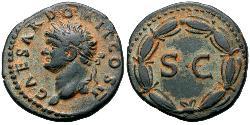 1 As Roman Empire (27BC-395) Orichalcum Domitian  (51-96)