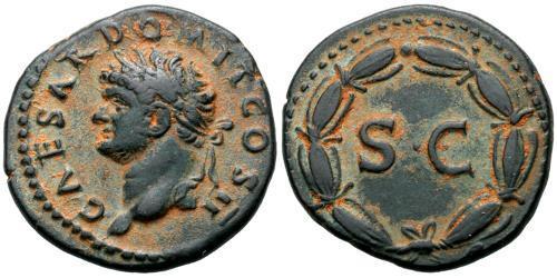 1 As Empire romain (27BC-395) Orichalque Domitien (51-96)