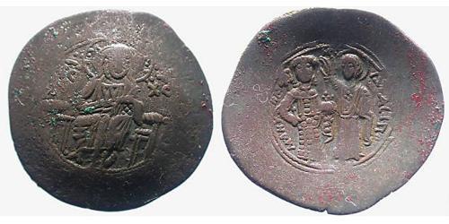 1 Aspron trachy Byzantinisches Reich (330-1453) Billon Silber Manuel I. Komnenos (1118-1180)