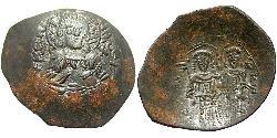 1 Aspron trachy Imperio bizantino (330-1453) Vellón Plata Alejo III Ángelo (1153 -1211)
