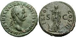 1 Asse Impero romano (27BC-395) Bronzo Traiano (53-117)