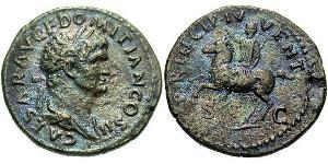 1 Asse Impero romano (27BC-395) Bronzo Domiziano (51-96)