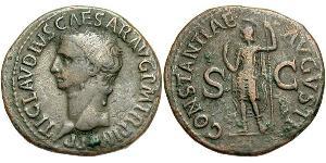 1 Asse Impero romano (27BC-395) Bronzo Claudio I (10BC-54)