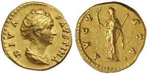 1 Aureus Empire romain (27BC-395) Or Faustina II (130-175)