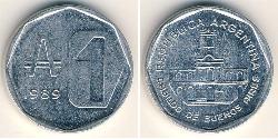 1 Austral República Argentina (1861 - ) Aluminio 