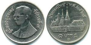 1 Baht Thaïlande Cuivre/Nickel 
