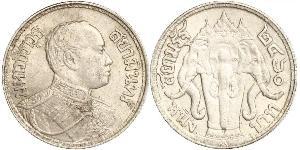 1 Baht Thailand (1238 - ) Silver Vajiravudh (Rama VI) (1880 – 1925) 