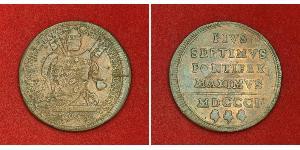 1 Baiocco Estados Pontificios (752-1870) Cobre Pío VII (1742 -1823)