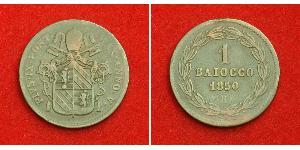 1 Baiocco Papal States (752-1870) Copper 