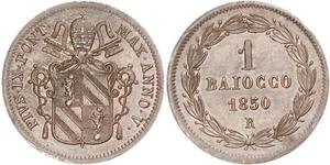 1 Baiocco États pontificaux (752-1870) Cuivre 